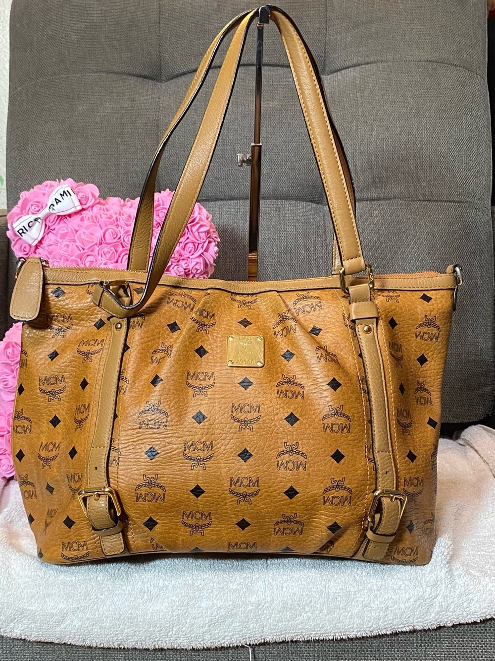 GUC MCM Cognac Tote